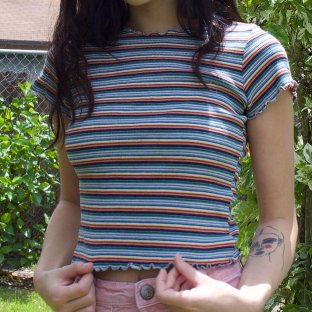Rainbow Baby Tee Top